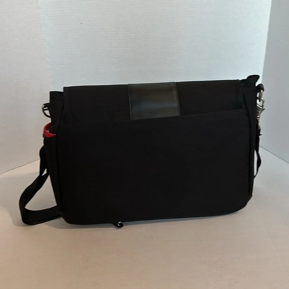 Ruggard Red Series Scarlet Tech Messenger Bag black and red